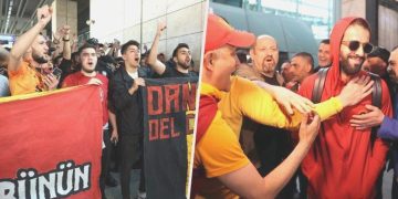 Ankara’da Galatasaray kafilesine müthiş karşılama!