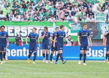 Hertha Berlin’den Bundesliga’ya galibiyetle veda etti