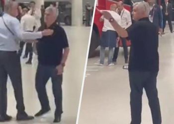 Otoparkta hakemi gören Mourinho çıldırdı! “Rezilsin…”