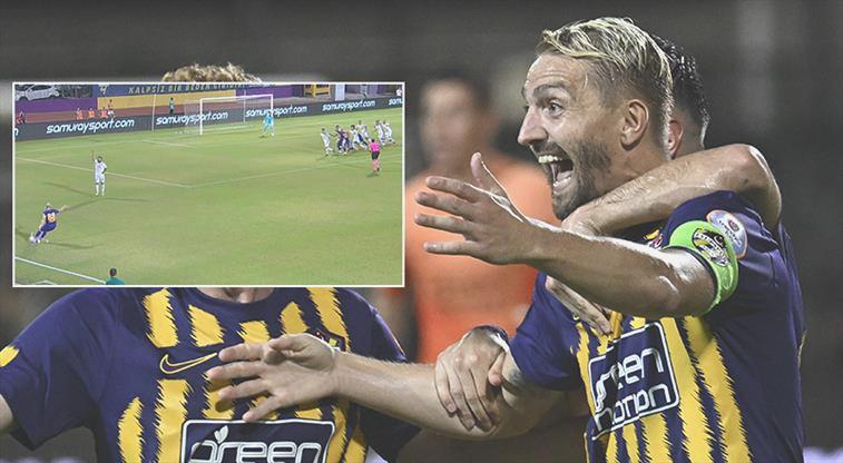 Caner Erkin kimsenin beklemediğini yaptı! İnanılmaz gol…