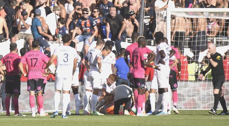 İŞTE O ANLAR | Fransa’da olaylı maç! 6 gol olmuştu ertelendi…