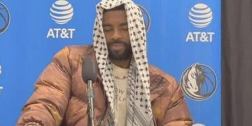 Kyrie Irving, Filistin kefiyesi giydi