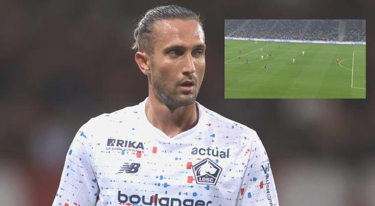 Yusuf Yazıcı orta alandan direğe takıldı!