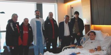 Santos ve futbolcularından Hadziahmetovic’e ziyaret