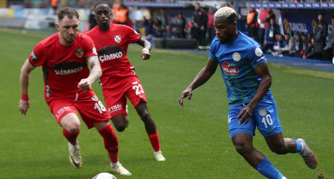 Çaykur Rizespor evinde geriden gelerek Gaziantep FK’yı mağlup etti!