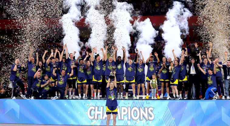 Fenerbahçe Alagöz Holding, üst üste ikinci kez Euroleague şampiyonu